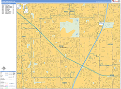 Fountain Valley Wall Map Basic Style 2026